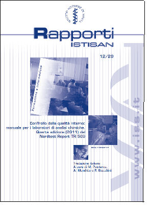 Cover of the report "Con Trollo della Qualitá interno", italian version of the Nordtest report Trollboken NT TR 569 ed. 4